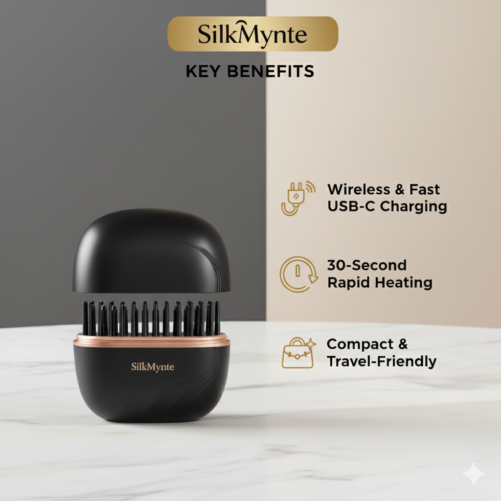 SilkMynte™ – The Wireless Straightening Brush