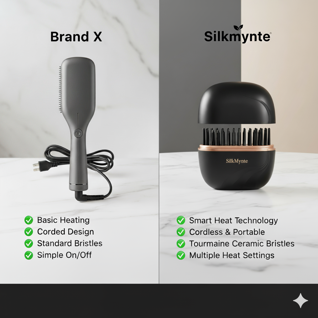 SilkMynte™ – The Wireless Straightening Brush